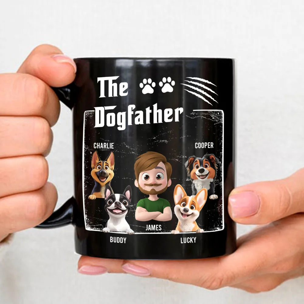 Personalized Dogfather Mug for Dog Lovers - Christmas Gift Cup MagicInPrints