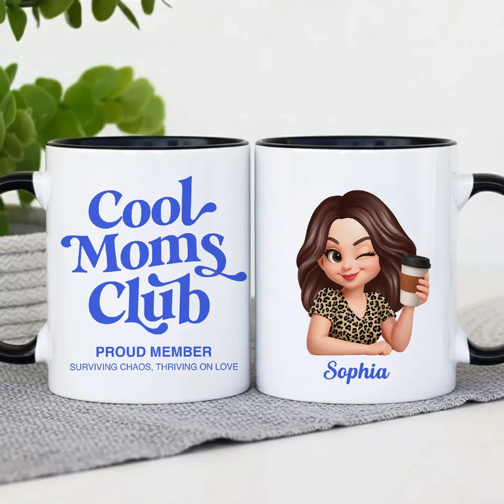 Personalized Cool Moms Club Coffee Mug for Moms - Fun Gift Idea Cup MagicInPrints