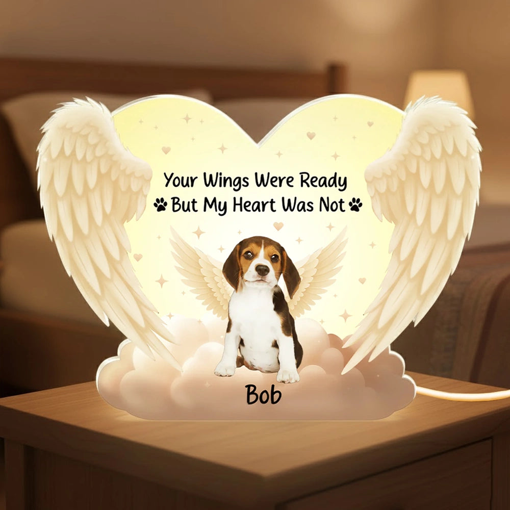 Personalized Pet Memorial LED Light for Dog Lovers - Heartfelt Tribute Gift Plaque MagicInPrints