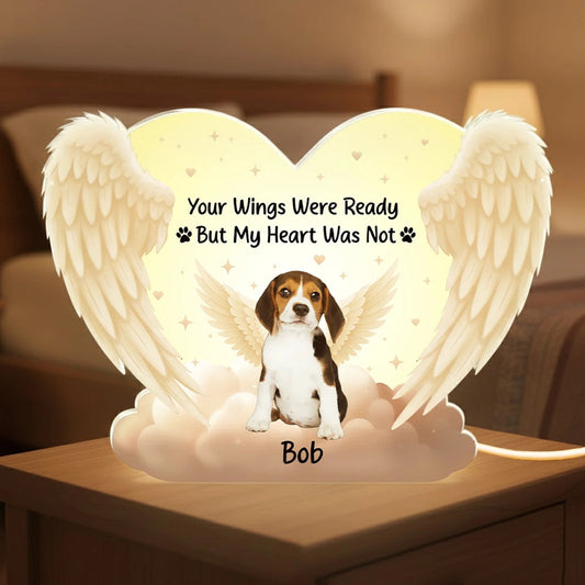 Personalized Pet Memorial LED Light for Dog Lovers - Heartfelt Tribute Gift Plaque MagicInPrints