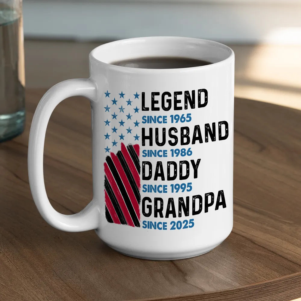 Personalized Ceramic Mug for Dad and Grandpa - Father's Day Gift Cup MagicInPrints