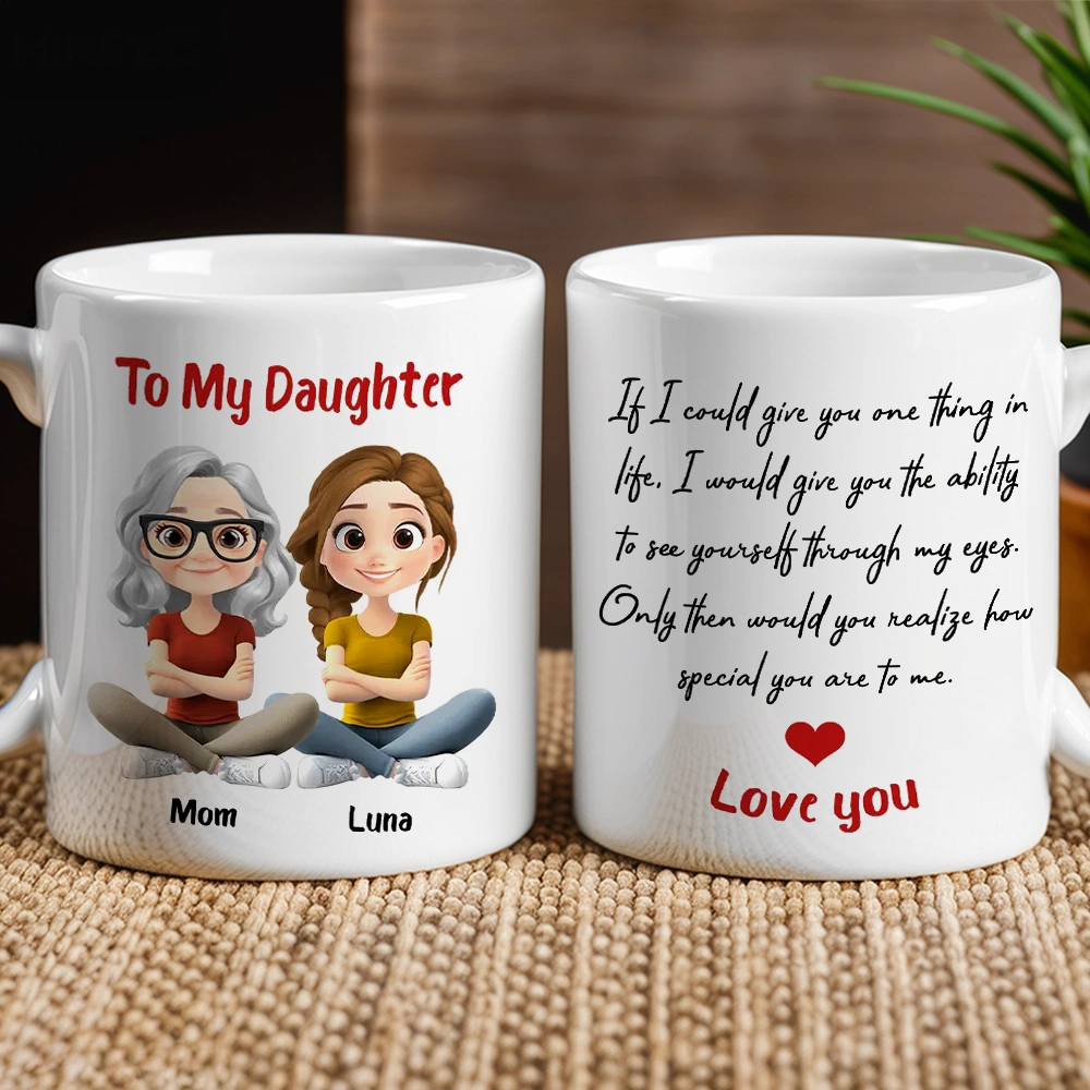 Personalized Mother Daughter Mug Set - Heartfelt Gift for Special Occasions Cup MagicInPrints