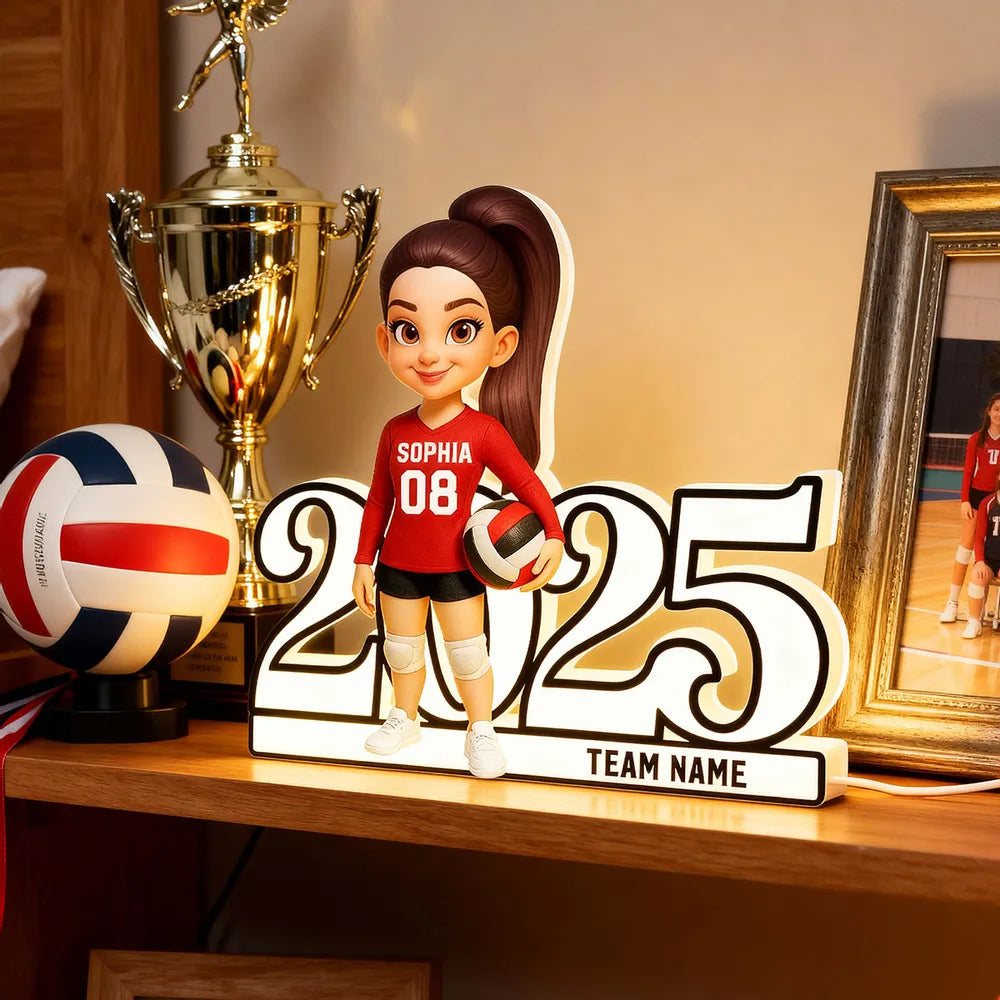 Custom Volleyball Player Figurine 2025 for Teens - Personalized Gift Plaque MagicInPrints