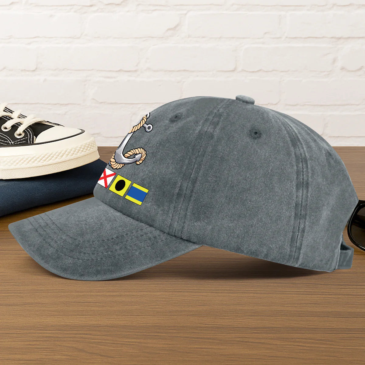 Custom Nautical Anchor Dad Hat for Sailors - Casual Outdoor Wear Hat MagicInPrints