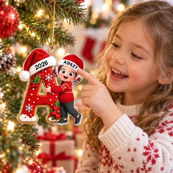 Personalized Acrylic Ornament Custom Gift for Granddaughter Christmas