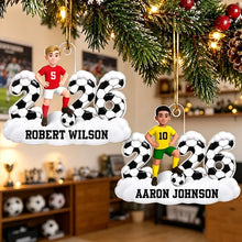 Load image into Gallery viewer, Personalized Soccer Player Acrylic Ornament Unique Gift for Son
