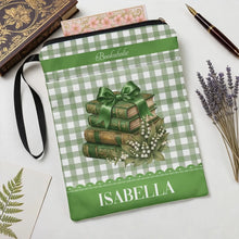 Load image into Gallery viewer, Personalized Cotton Canvas Book Sleeve Gift for Readers
