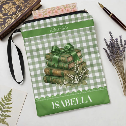 Personalized Cotton Canvas Book Sleeve Gift for Readers