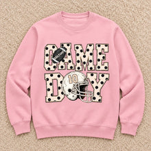 Load image into Gallery viewer, Personalized Game Day Sweatshirt Custom Name &amp; Number Football Gift for Fan
