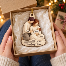 Load image into Gallery viewer, Personalized Wooden Christmas Ornament New Family Keepsake Gift
