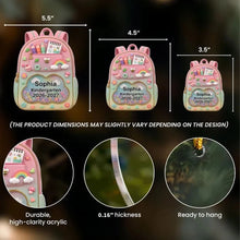 Load image into Gallery viewer, Personalized Acrylic Backpack Ornament Gift for Kids &amp; Parents
