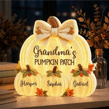 Load image into Gallery viewer, Personalized Acrylic Light Box Gift for Grandma Autumn Keepsake
