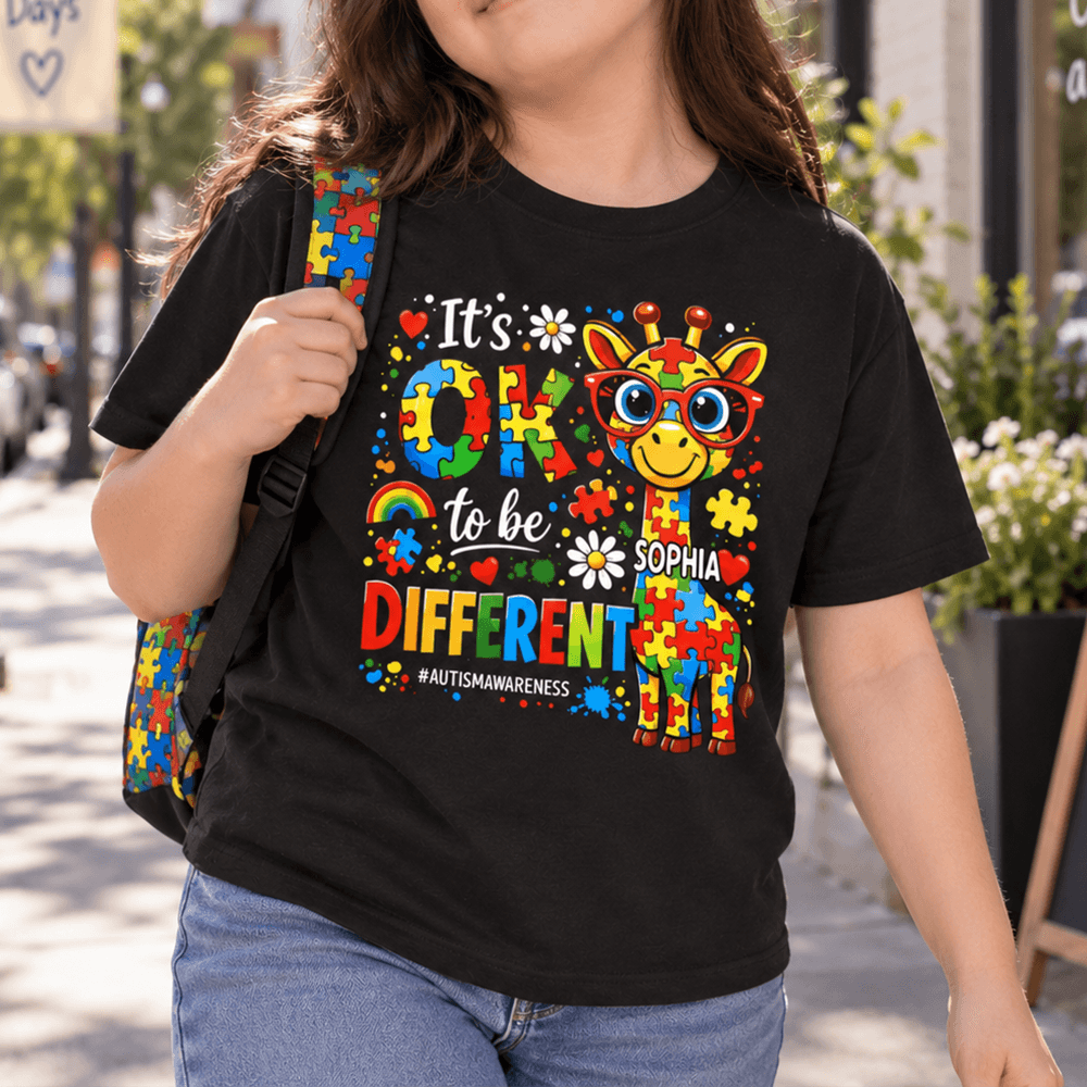 Personalized Autism Awareness Shirt Custom Name Gift for Kids