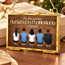 Load image into Gallery viewer, Personalized Siblings Keepsake Hanging Photo Frame Ornament Gift
