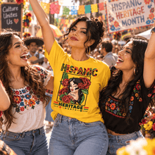Load image into Gallery viewer, Personalized Hispanic Heritage Month Shirt Custom Latina Portrait Gift for Her
