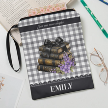 Load image into Gallery viewer, Personalized Cotton Canvas Book Sleeve Gift for Readers
