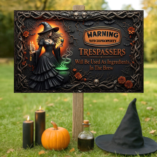 Witch Metal Sign - Personalized Gifts For Witch Fan Metal Signs MagicInPrints