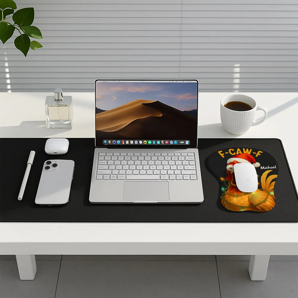 Personalized Funny Chicken Mouse Pad for Office - Holiday Gift Office Products MagicInPrints