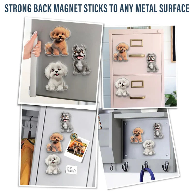 Custom Pet Fridge Magnets for Pet Lovers - Personalized Home Decor Fridge Magnet MagicInPrints