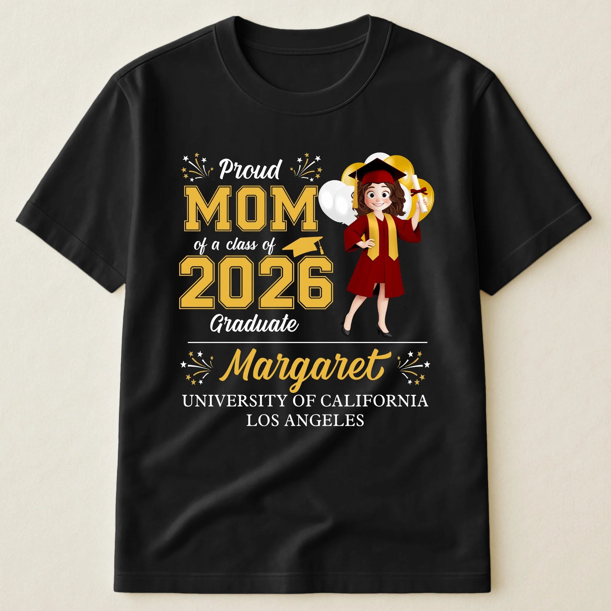 Personalized Family Graduation T-Shirts Class of 2026 - Proud Mom, Dad, Grandma Shirts Cloth MagicInPrints