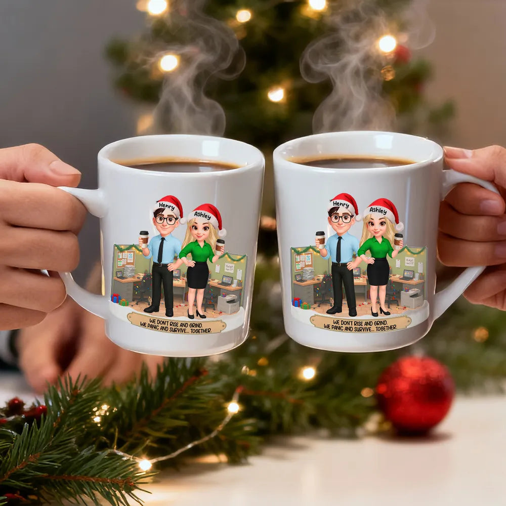Personalized Christmas Office Mug for Coworkers - Funny Holiday Gift Cup MagicInPrints