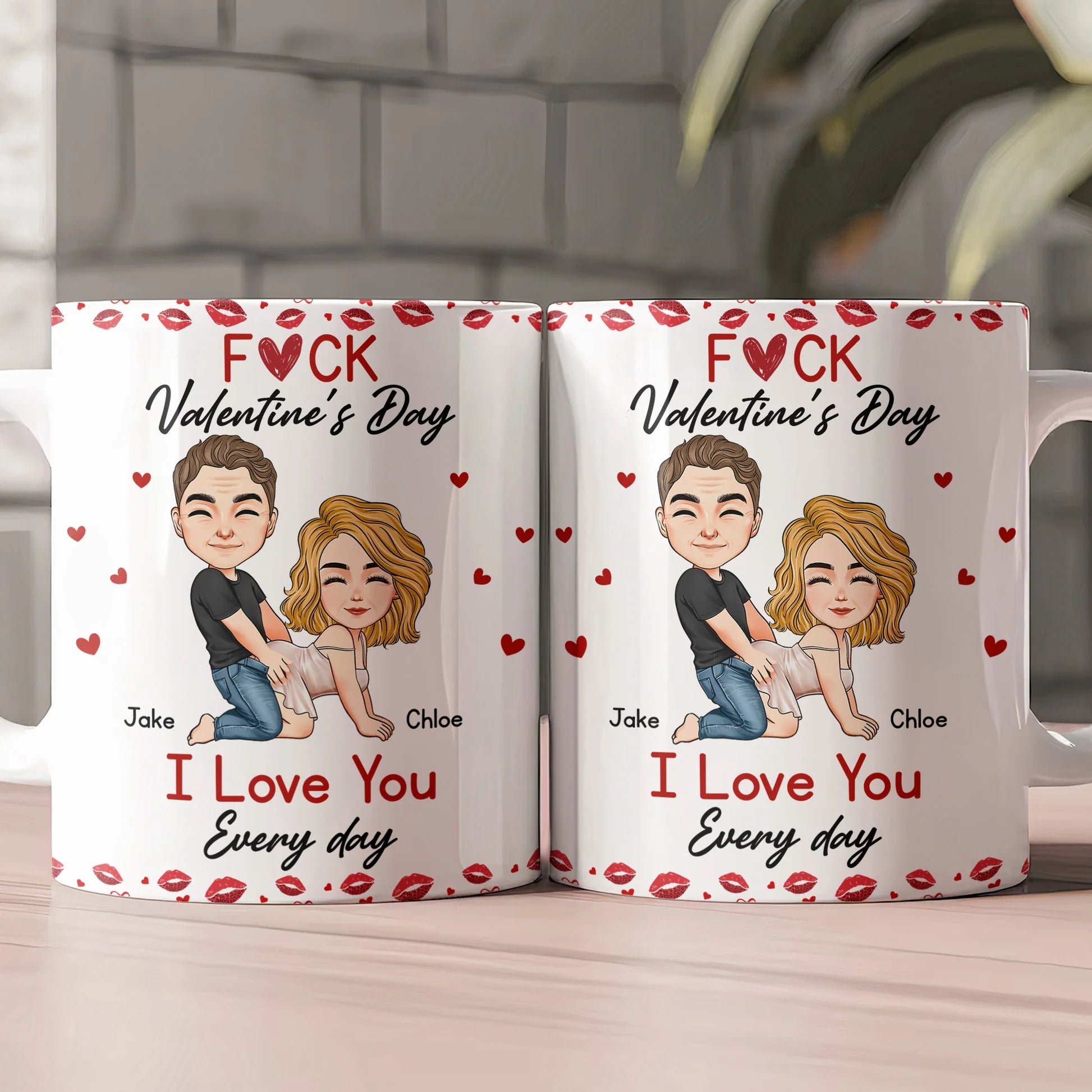 Personalized Romantic Couple Mug for Valentine's Day - I Love You Gift Cup MagicInPrints