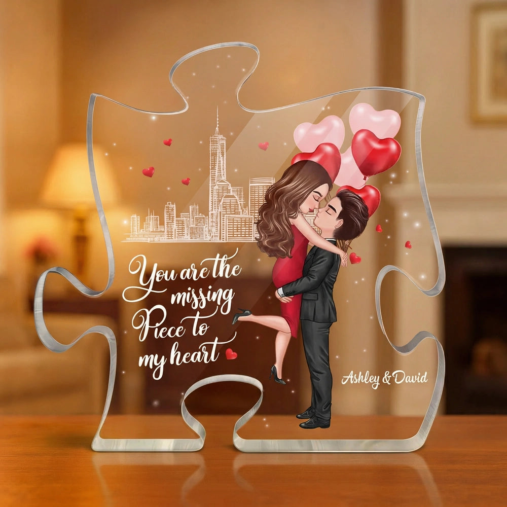 Customized Romantic Puzzle for Couples - Perfect Gift for Anniversaries Plaque MagicInPrints