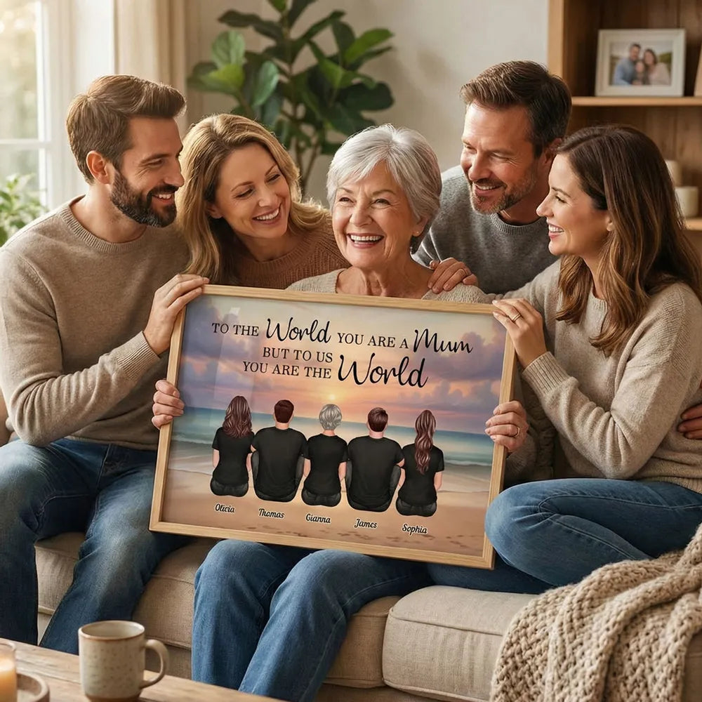 Personalized Family Canvas Print for Mom - Sentimental Gift for Mother's Day Poster or Canvas MagicInPrints