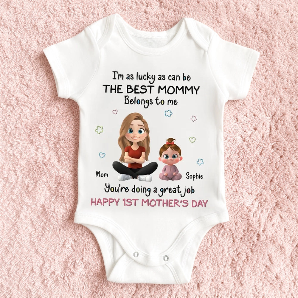 Personalized Baby Onesie for Mom - Cute Mother's Day Gift Cloth MagicInPrints