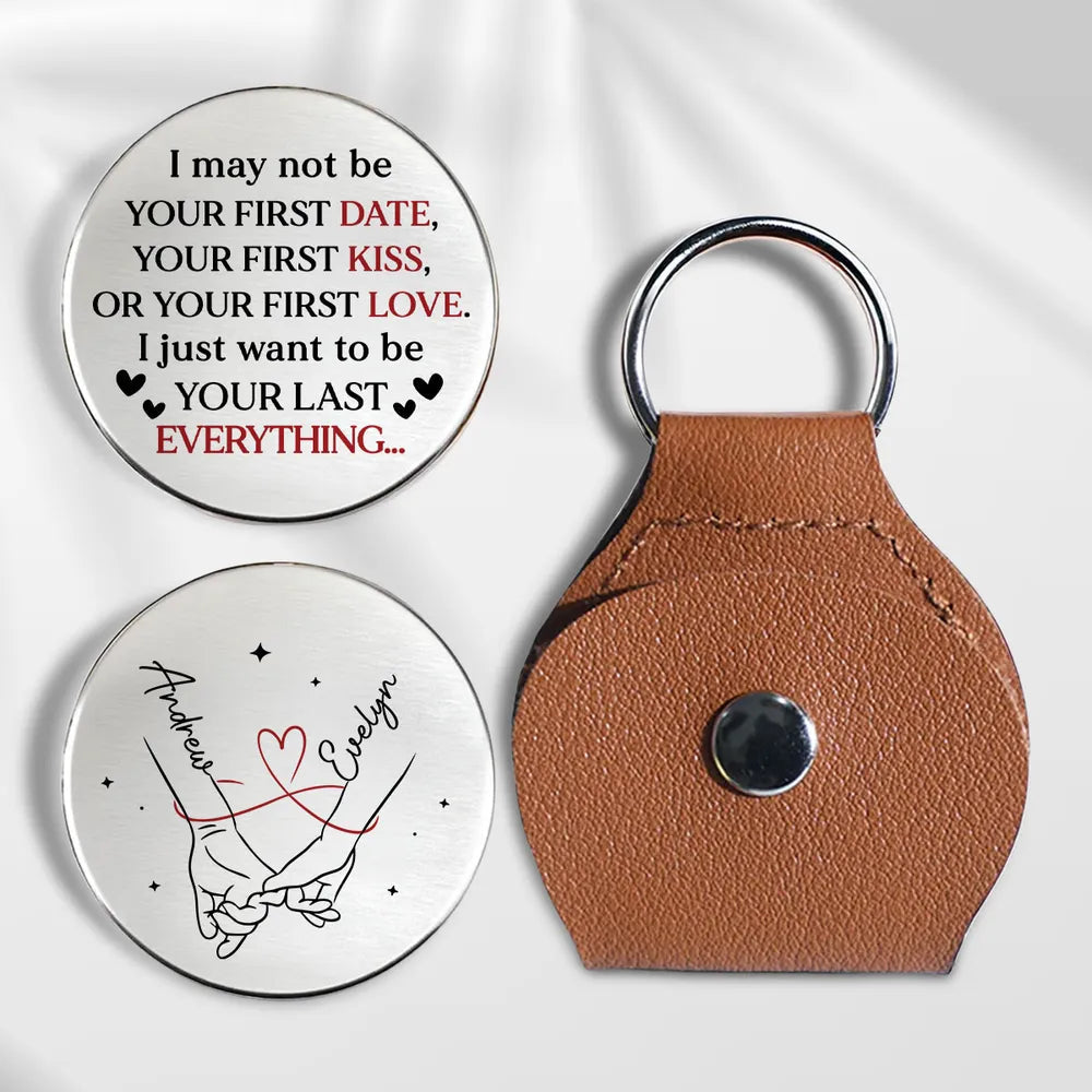 Personalized Keychain for Couples with Engraved Message - Romantic Gift Keychain MagicInPrints
