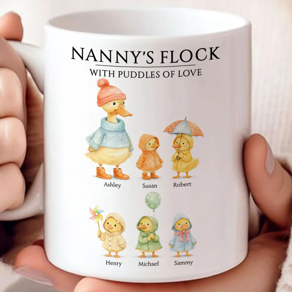 Personalized Family Duck Mug for Moms - Cute Gift for Mother's Day Cup MagicInPrints
