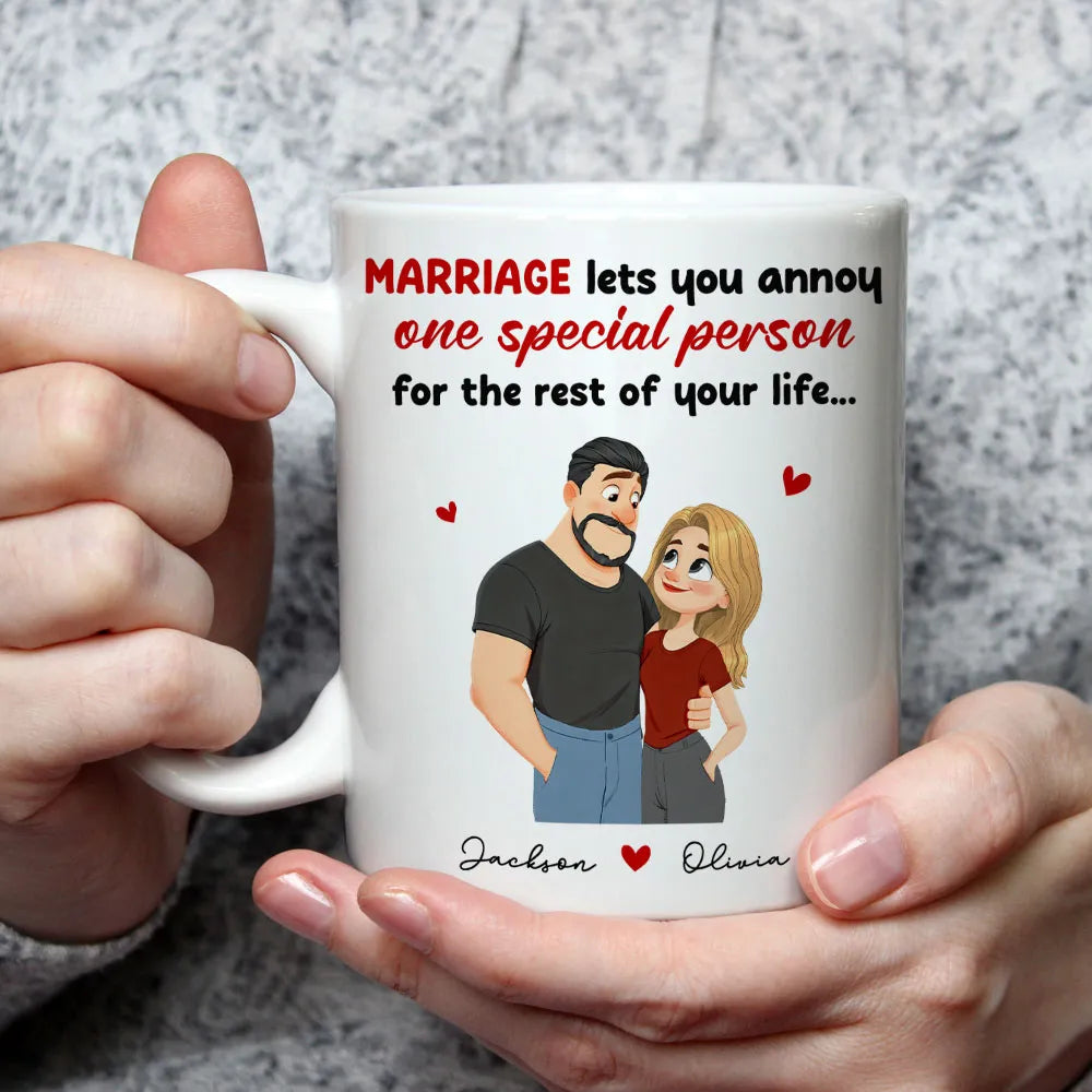 Personalized Marriage Coffee Mug for Couples - Anniversary Gift Cup MagicInPrints