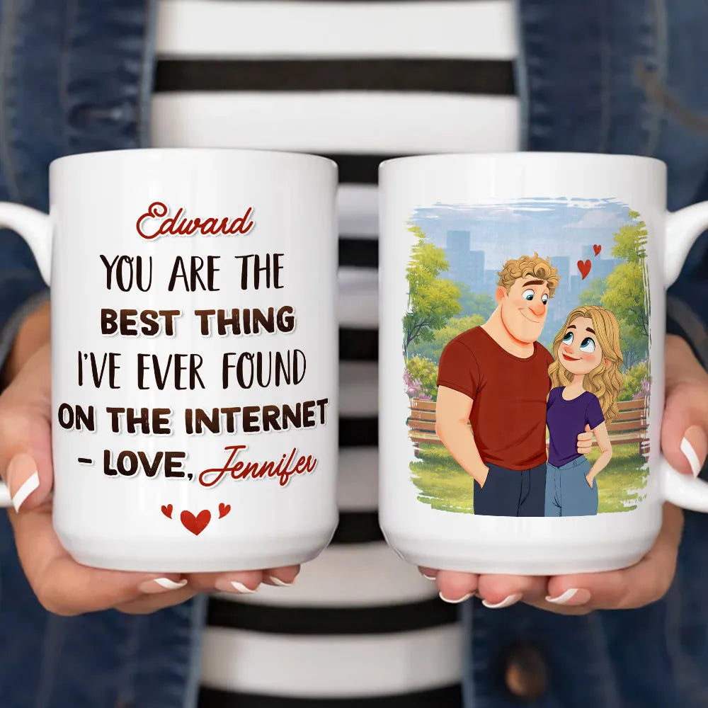 Personalized Romantic Couple Mug for Partner - Anniversary or Valentine's Gift Cup MagicInPrints
