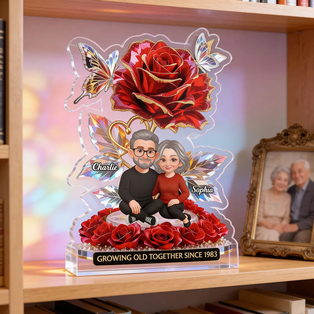 Custom Romantic Acrylic Plaque for Couples - Anniversary Gift Plaque MagicInPrints