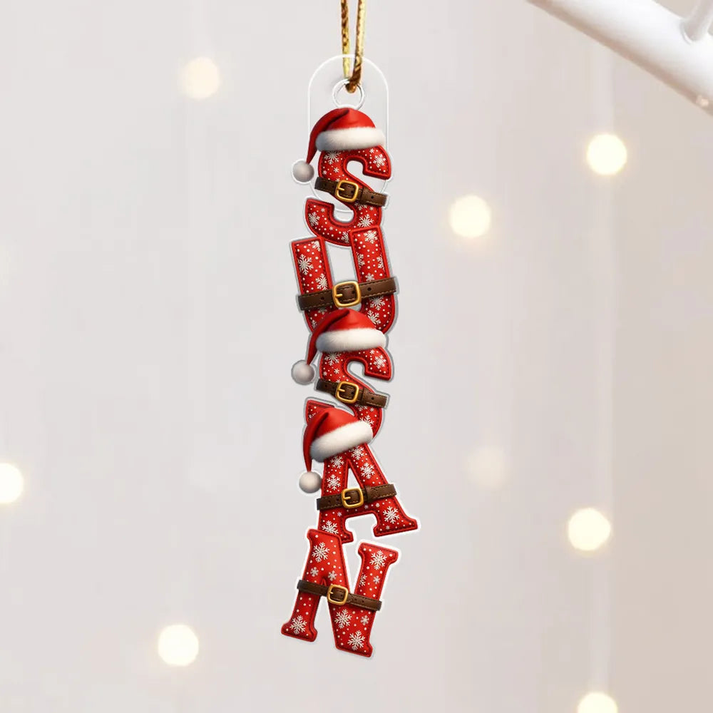 Personalized Christmas Name Ornaments for Family - Festive Holiday Decor Ornament MagicInPrints