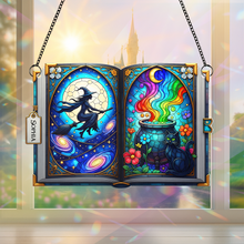 Load image into Gallery viewer, Enchanting Witch Suncatcher - Personalized Gift for Witch Lovers
