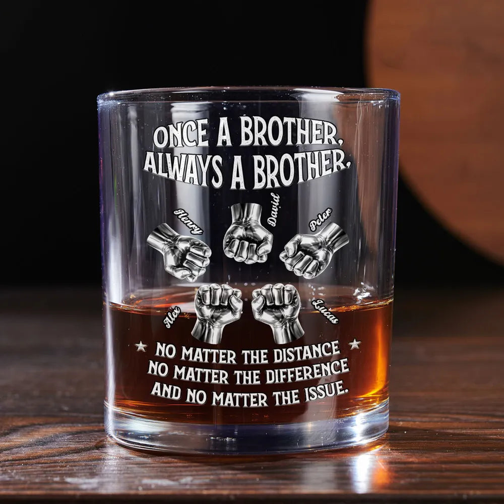 Personalized Whiskey Glass for Brothers - Sentimental Gift for Any Occasion Cup MagicInPrints