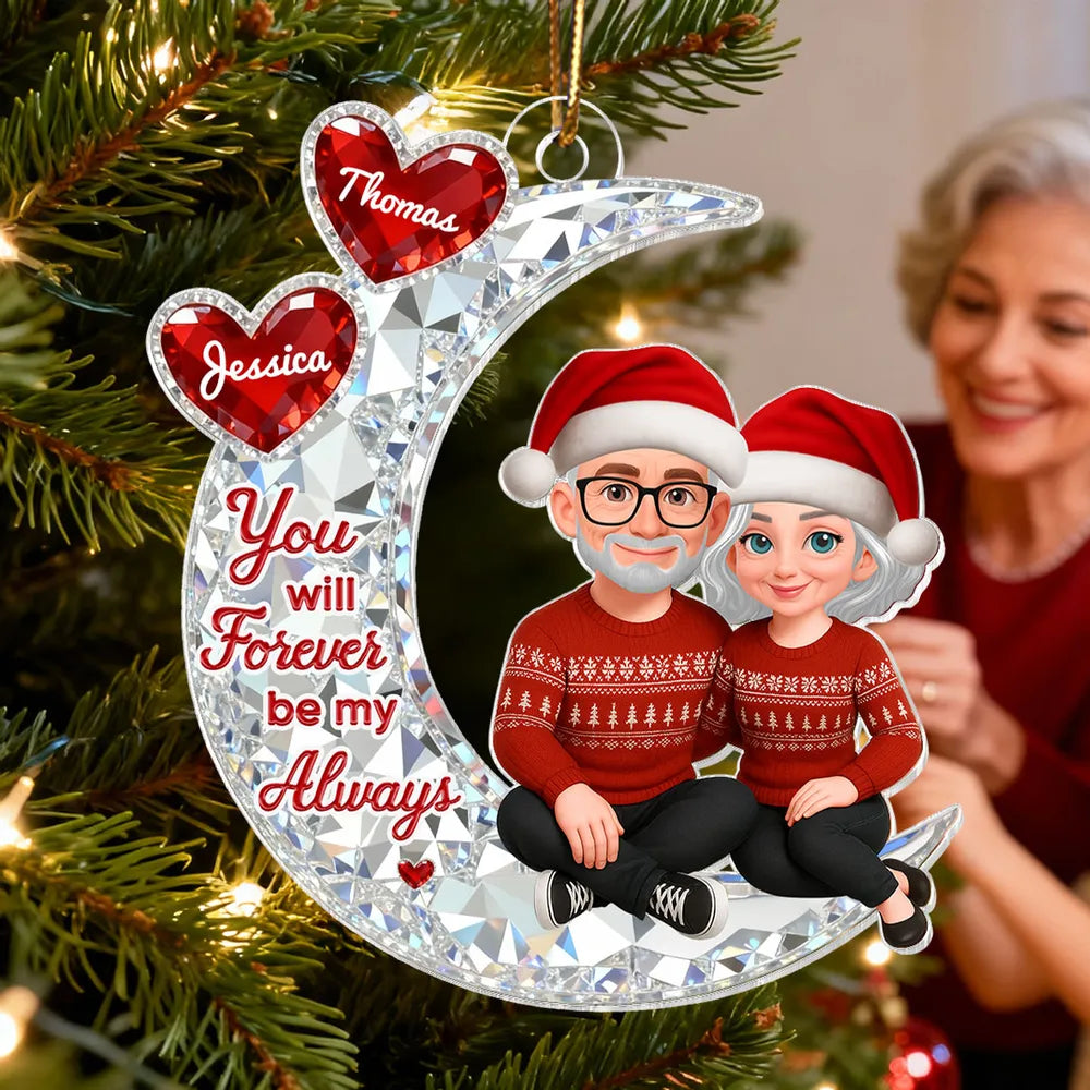 Personalized Couple Ornament for Grandparents - Christmas Gift Keepsake Ornament MagicInPrints