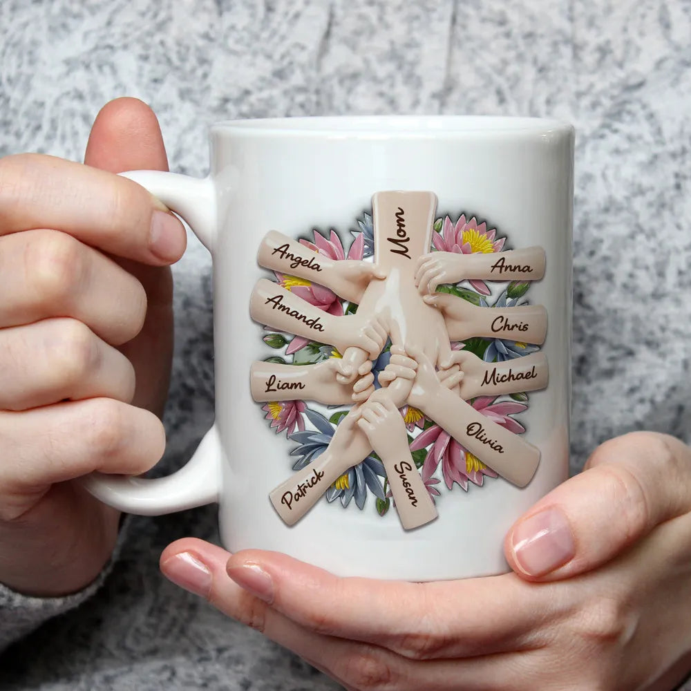 Personalized Family Names Mug for Mom - Custom Gift for Mother's Day Cup MagicInPrints