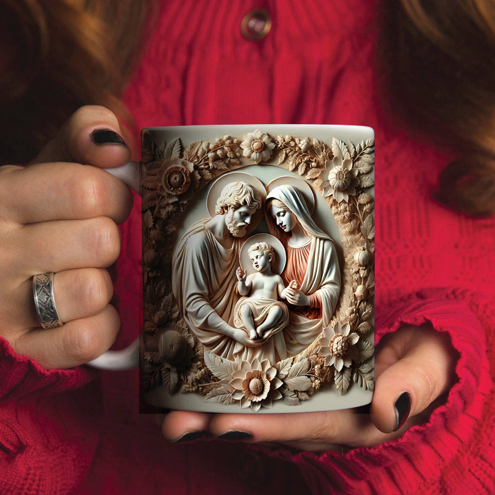 Divine Family Edge To Edge Mug - Perfect Gift for Jesus Lovers Coffee Mug PopCulturePrints