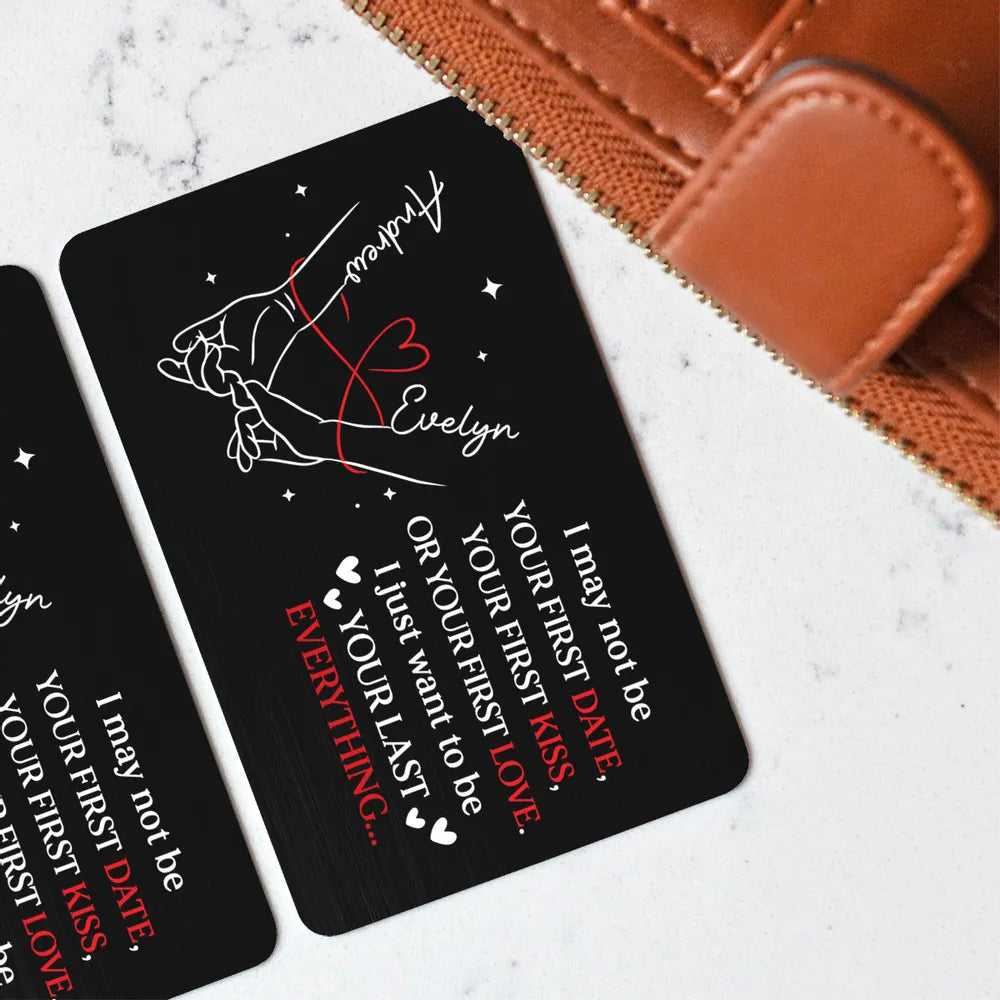 Personalized Metal Wallet Card for Couples - Sentimental Keepsake Gift Wallet Card MagicInPrints
