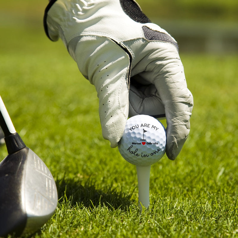 Personalized Golf Ball Couples Gift - Romantic Golf Keepsake for Anniversaries Sports MagicInPrints