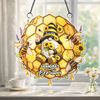 Personalized Grandma's Bee Happy Sunflower Ornament - Gift for Grandmother Ornament MagicInPrints