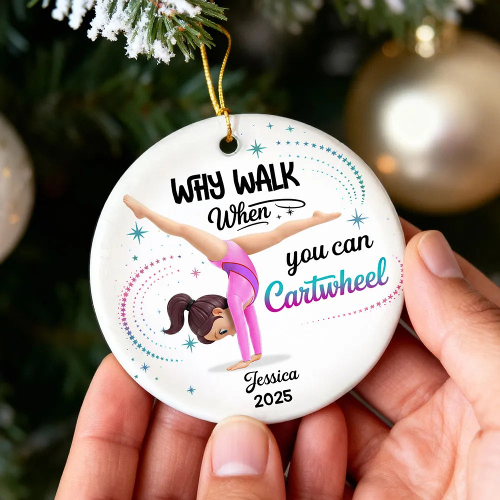 Personalized Gymnastics Ornament for Kids - Christmas Keepsake Ornament MagicInPrints