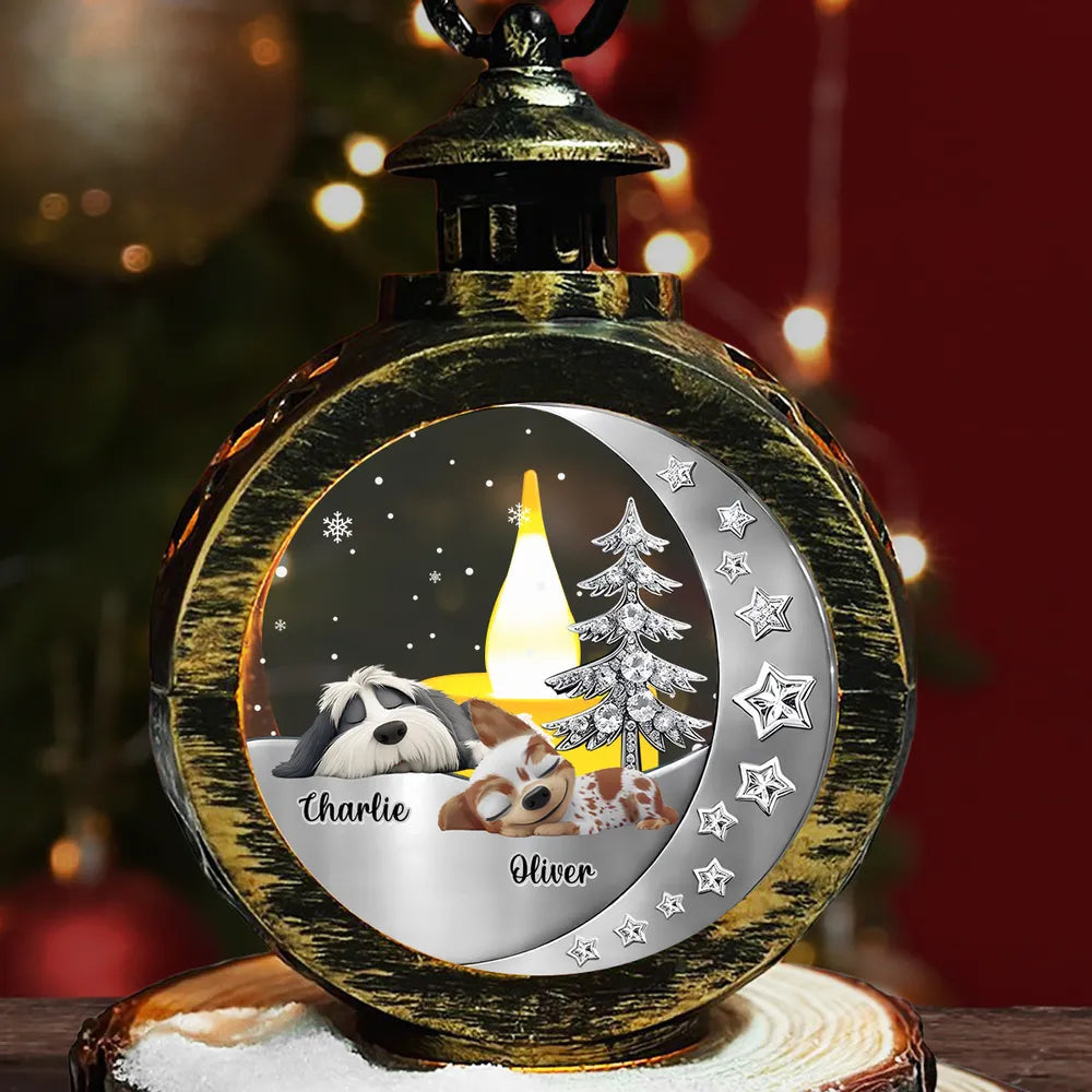 Personalized Christmas Lantern for Dog Lovers - Cozy Holiday Decor Ornament MagicInPrints