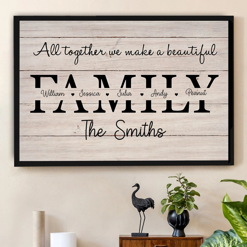 Personalized Family Name Sign Wall Art for Home Decor - Sentimental Gift Poster or Canvas MagicInPrints