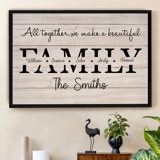 Personalized Family Name Sign Wall Art for Home Decor - Sentimental Gift Poster or Canvas MagicInPrints