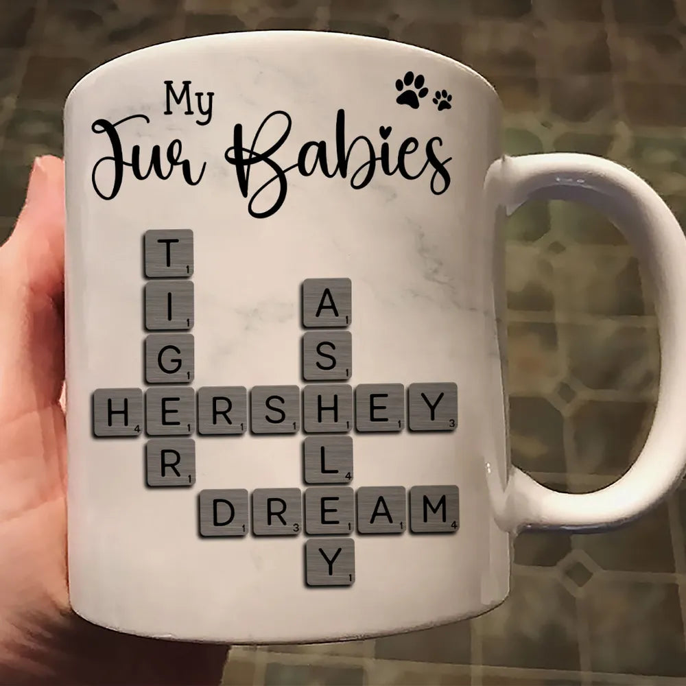Personalized Pet Lover Mug for Dog and Cat Owners - Custom Names Gift Cup MagicInPrints