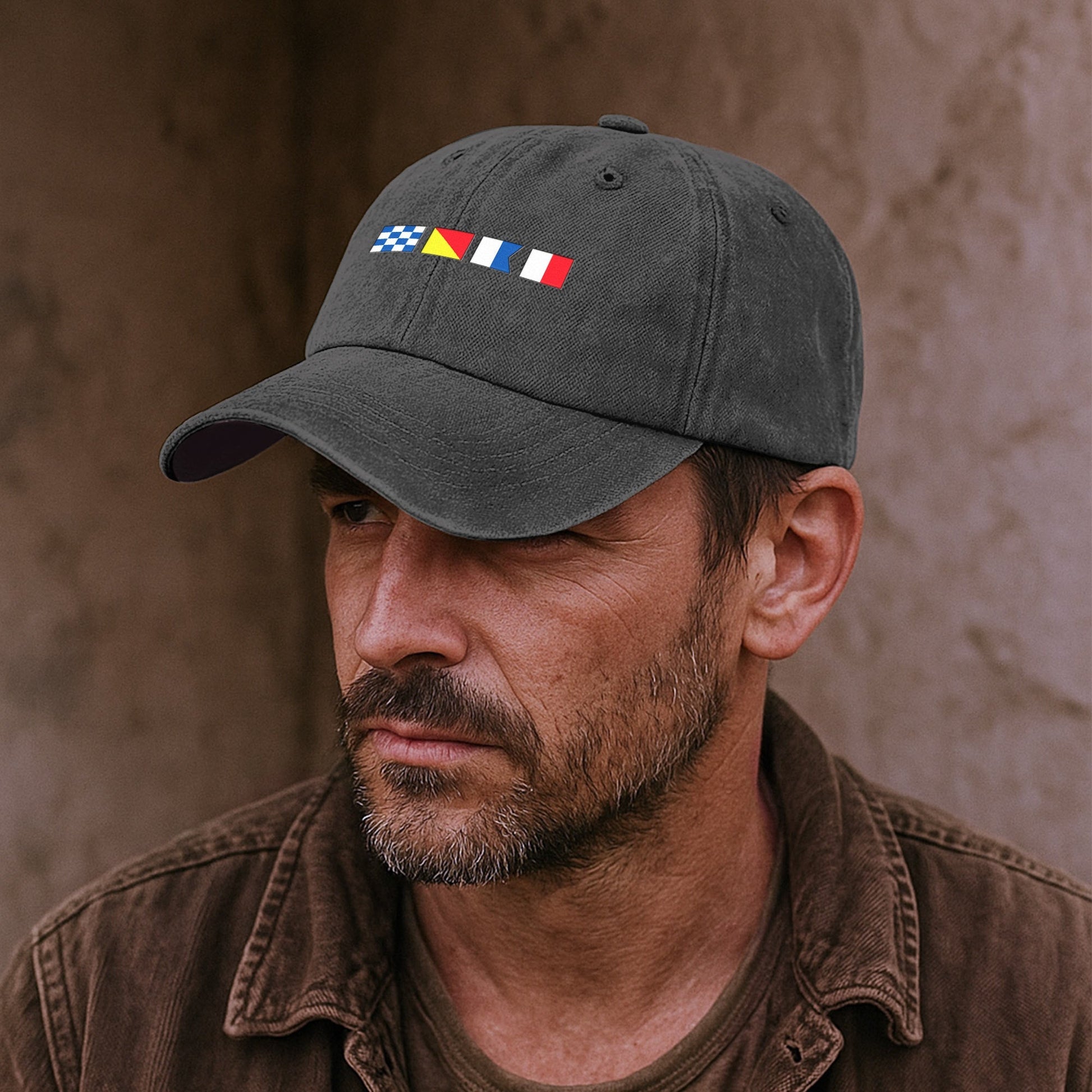 Nautical Signal Flags Dad Hat - Casual Wear for Sailing Enthusiasts Hat MagicInPrints