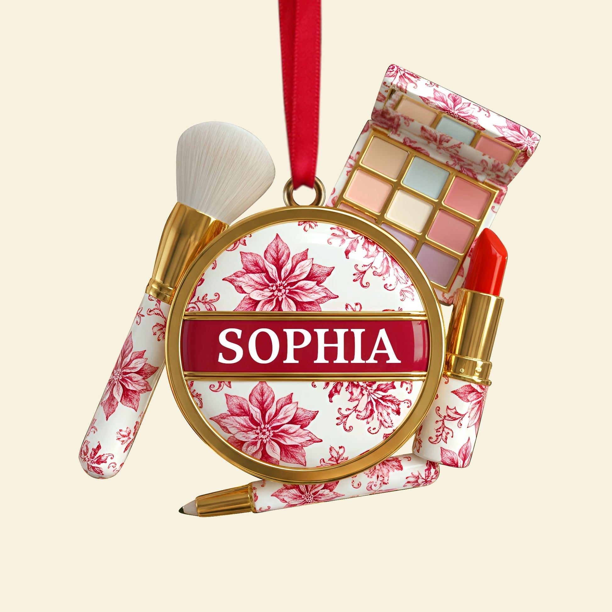 Makeup Kit Christmas Ornament - Personalized Gifts For Makeup Lovers Ornament MagicInPrints